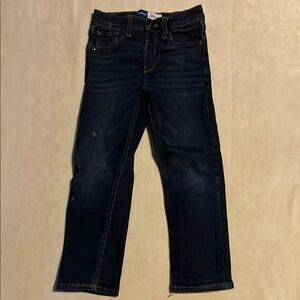 Old Navy Blue Straight Leg Jeans with Contrast Stitching